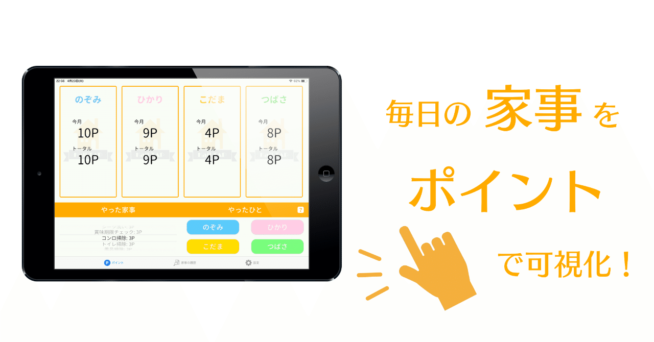 同棲で円満に家事分担するために Kajitapというアプリを使ってみた ハチ Note 同棲で円満に家事分担するために Kajitapというアプリを使ってみた ハチ Note