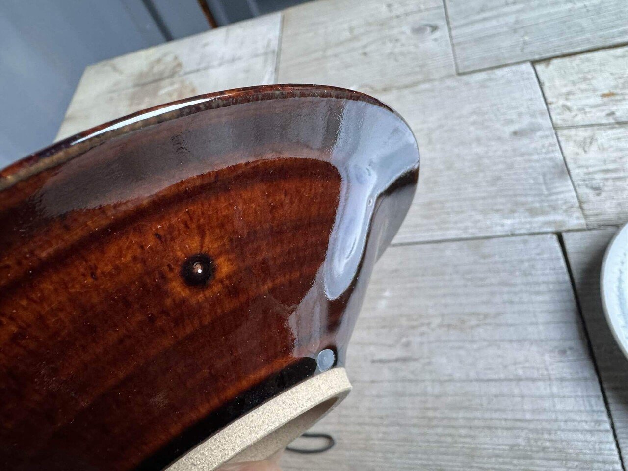 焼物(詳細不明) ガラス彩陶器-さら#ガラス彩陶器#さら#陶器#陶芸#ceramic