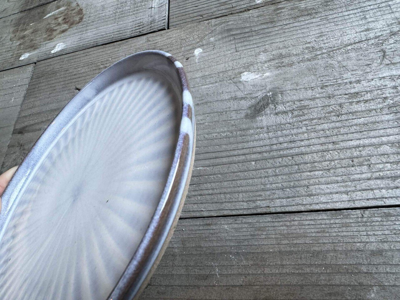 焼物(詳細不明) ガラス彩陶器-さら#ガラス彩陶器#さら#陶器#陶芸#ceramic