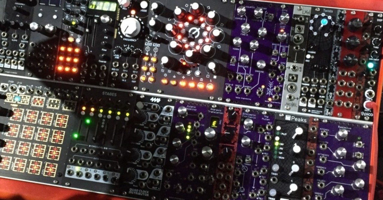 Mutable Instruments peaks / DMC モジュラーシンセ 2019年6月現在のライブ用モジュラーシステム｜Z_Hyper