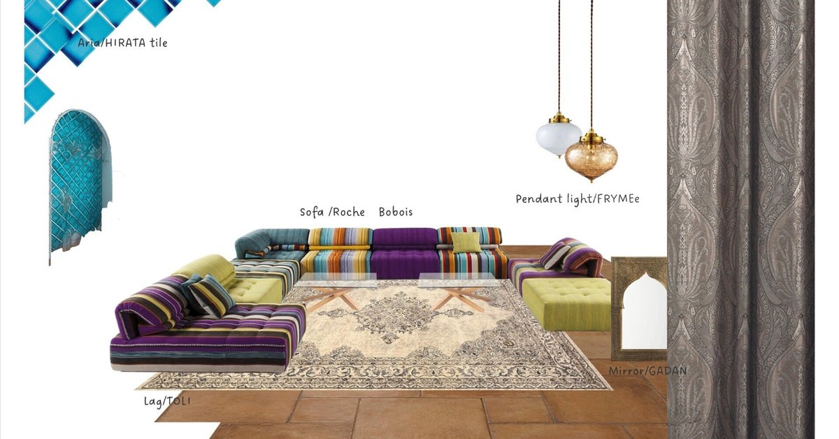 250 ハンドメイド・手芸 モロッコのサロンソファモロッコスタイルで