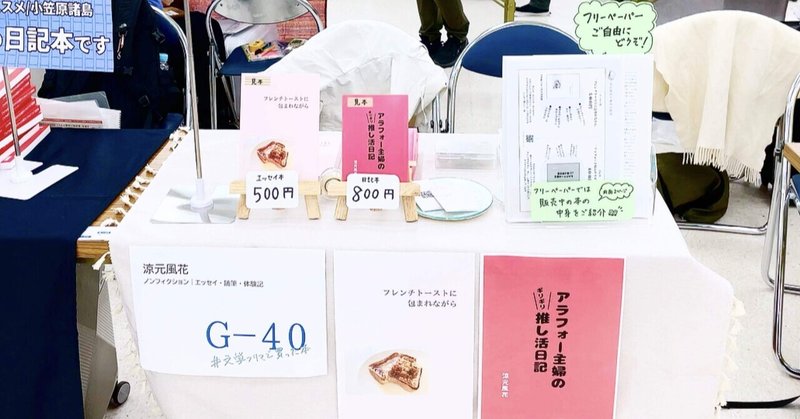 【日記】文学フリマ東京に初出店した日のあたふた日記