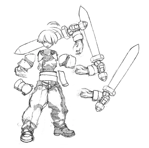はじめてのspritestudio 昔描いたラクガキを動かしてみる 森田 イクシール Note