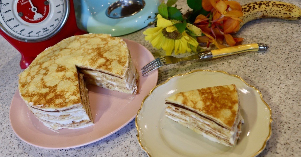 チョコとバナナのミルクレープの作り方 Mille Crepes Raluのパティシエ講座 06 Ralu Note チョコとバナナのミルクレープの作り方 Mille Crepes Raluのパティシエ講座 06 Ralu Note