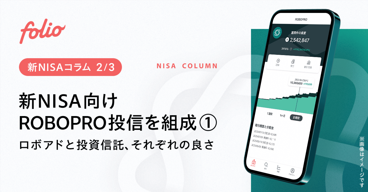 新NISA向けROBOPRO投信を組成①～ロボアドと投資信託、それぞれの良さ