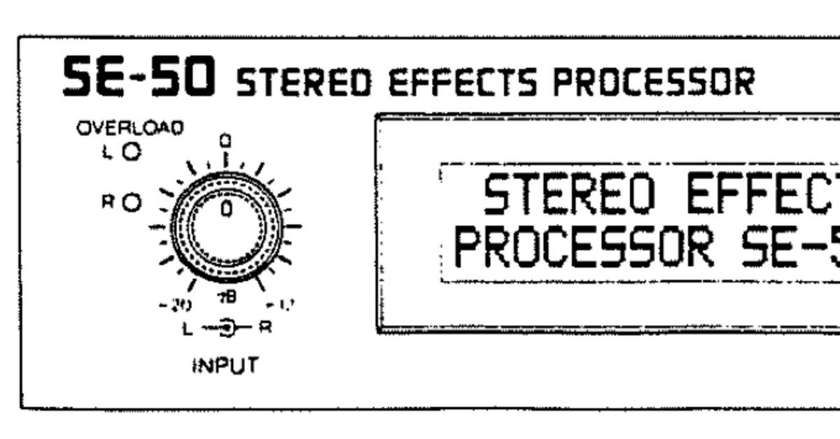 MIDI虚無機材史 #2 BOSS SE-50 (1990年）｜BS6743