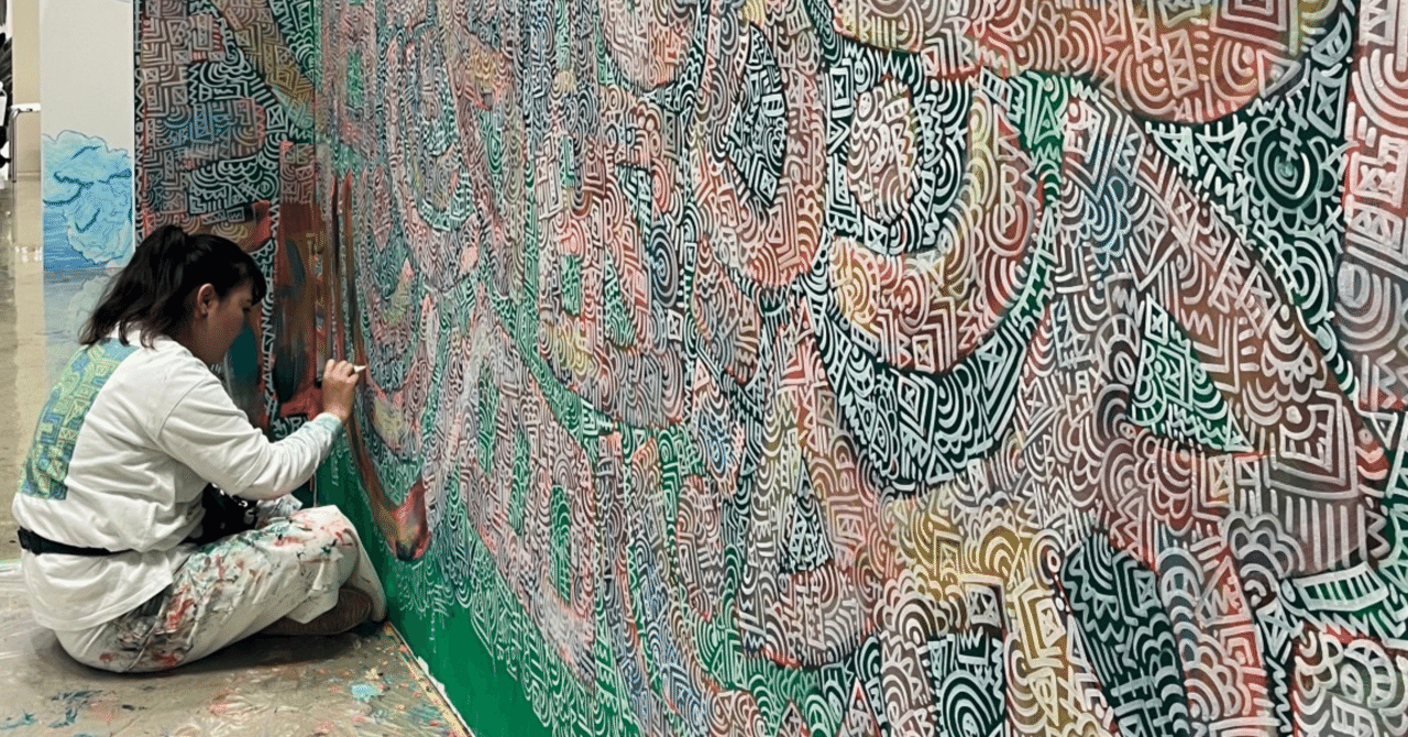 デザフェスでライブペイントする】⑥ デザフェス58でライブペイント