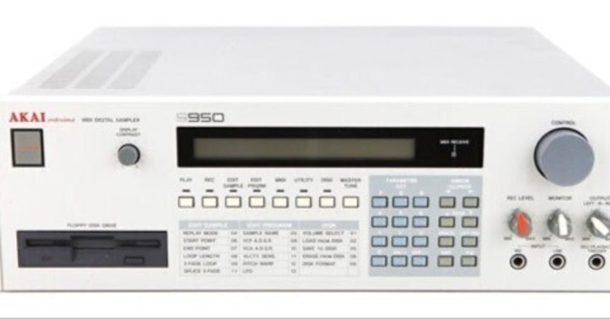 Akai s950 MIDIデジタルサンプラー MIDI虚無機材史 #4 AKAI S950（1993年）｜BS6743