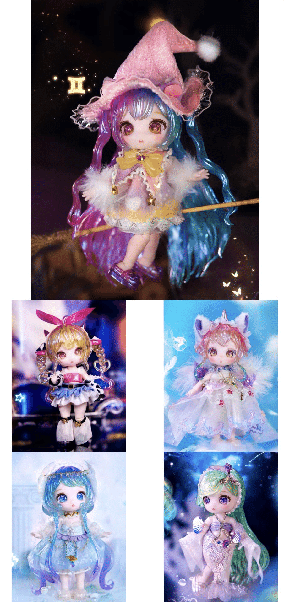 フェイスセット２個おまとめ❤️アイシードール❤️ブラウンパープルミックス ❤️アイシードール❤️ブラウンストレート ニューフェイス