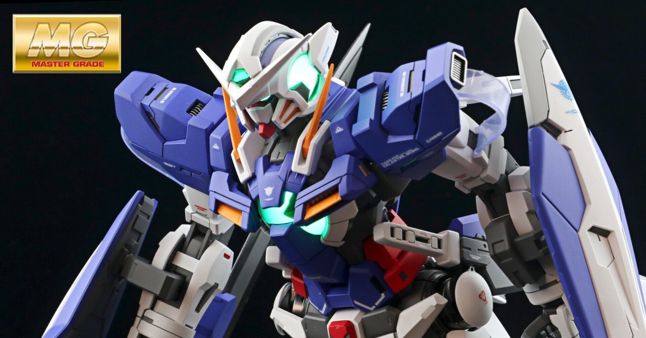 MG 1/100 ガンダムエクシア 塗装完成品 作例】MGエクシアを全塗装&綺麗目仕上げで作ってみた。|ジンの