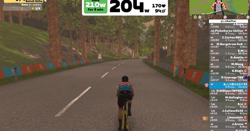 本日の自転車活動　Zwift - SST (Short) in Innsbruck 2023年11月15日