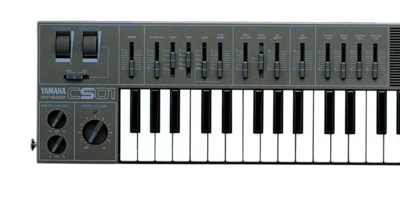 YAMAHA CS01 アナログシンセサイザー MIDI虚無機材史 #6 YAMAHA CS01(1994年）｜BS6743