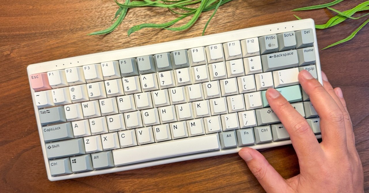 NiZ Micro84 静電容量無接点キーボード 有線・無線 白い
