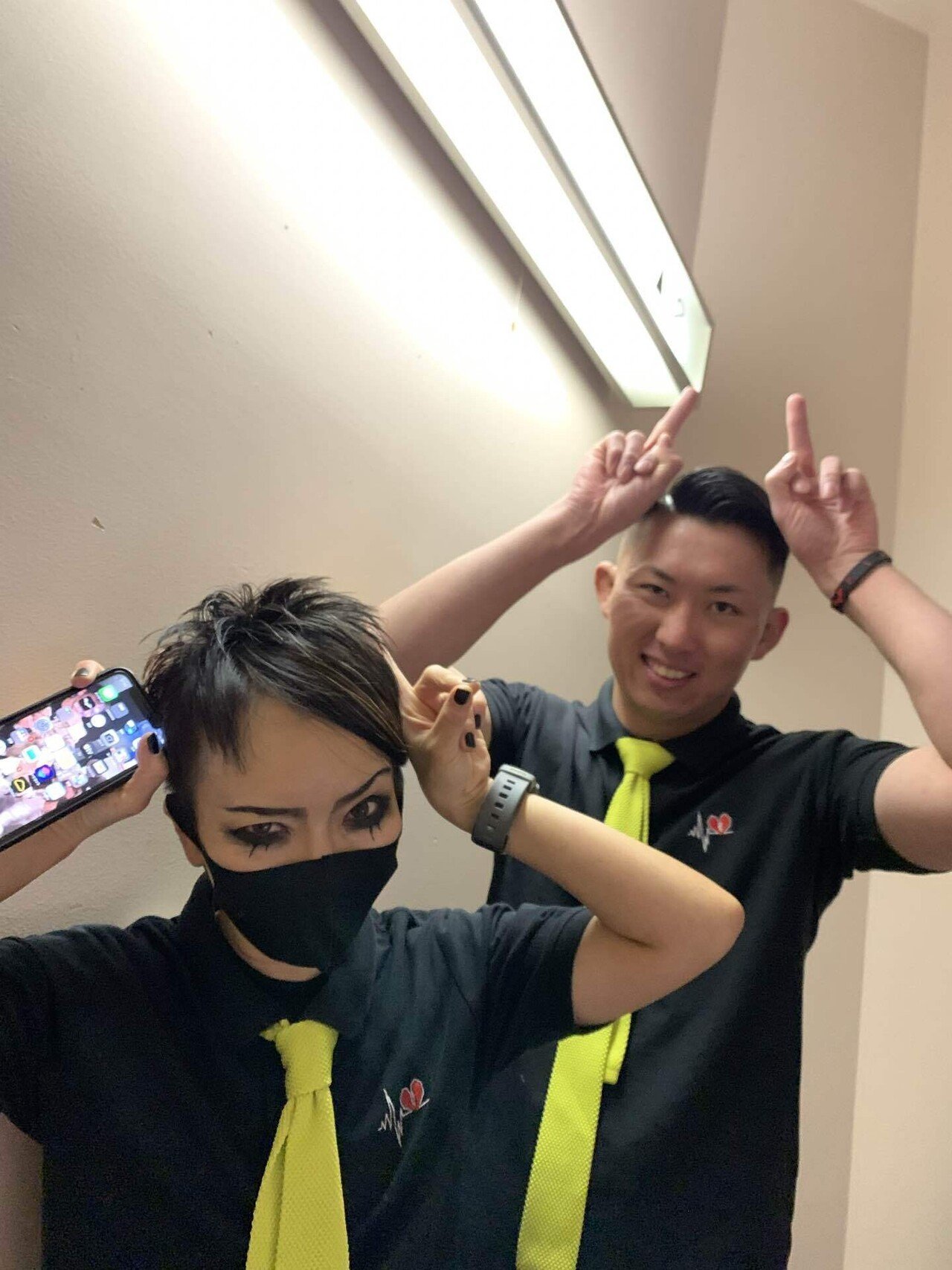 SiM MAH復刻\"i Against i\"ポロシャツ 【Lサイズ】ネクタイ付き SiM MAH復刻