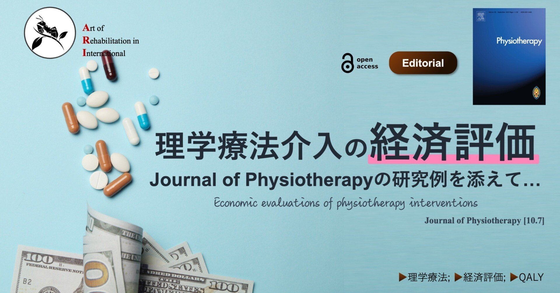 理学療法介入の経済評価。Journal of Physiotherapyの研究例を