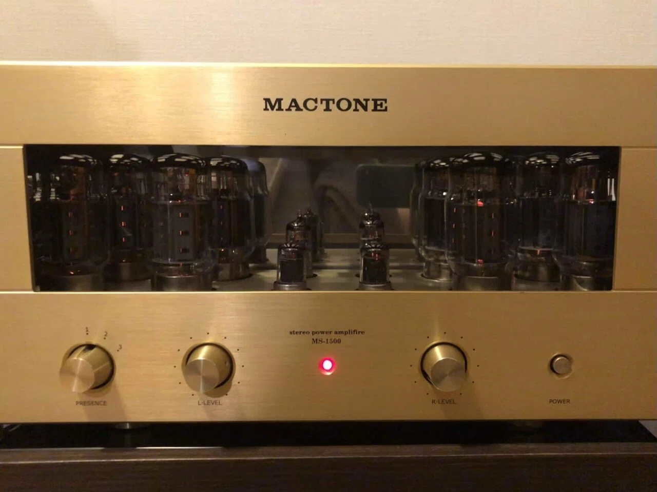MACTONE MS-1500真空管パワーアンプ｜アラン藤島