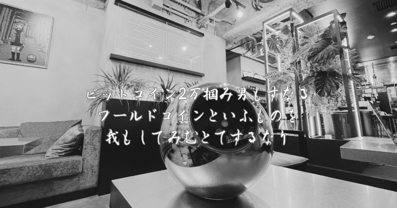 ビットコイン2万掴み男もすなるワールドコインといふものを我もしてみむとてするなり｜りっく | ヤオヨロズビット