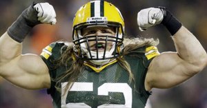 グリーンベイ・パッカーズ クレイ・マシューズ 52番 試合仕様モデル REEBOK Green Bay Packers Clay Matthews #52 Navy Blue