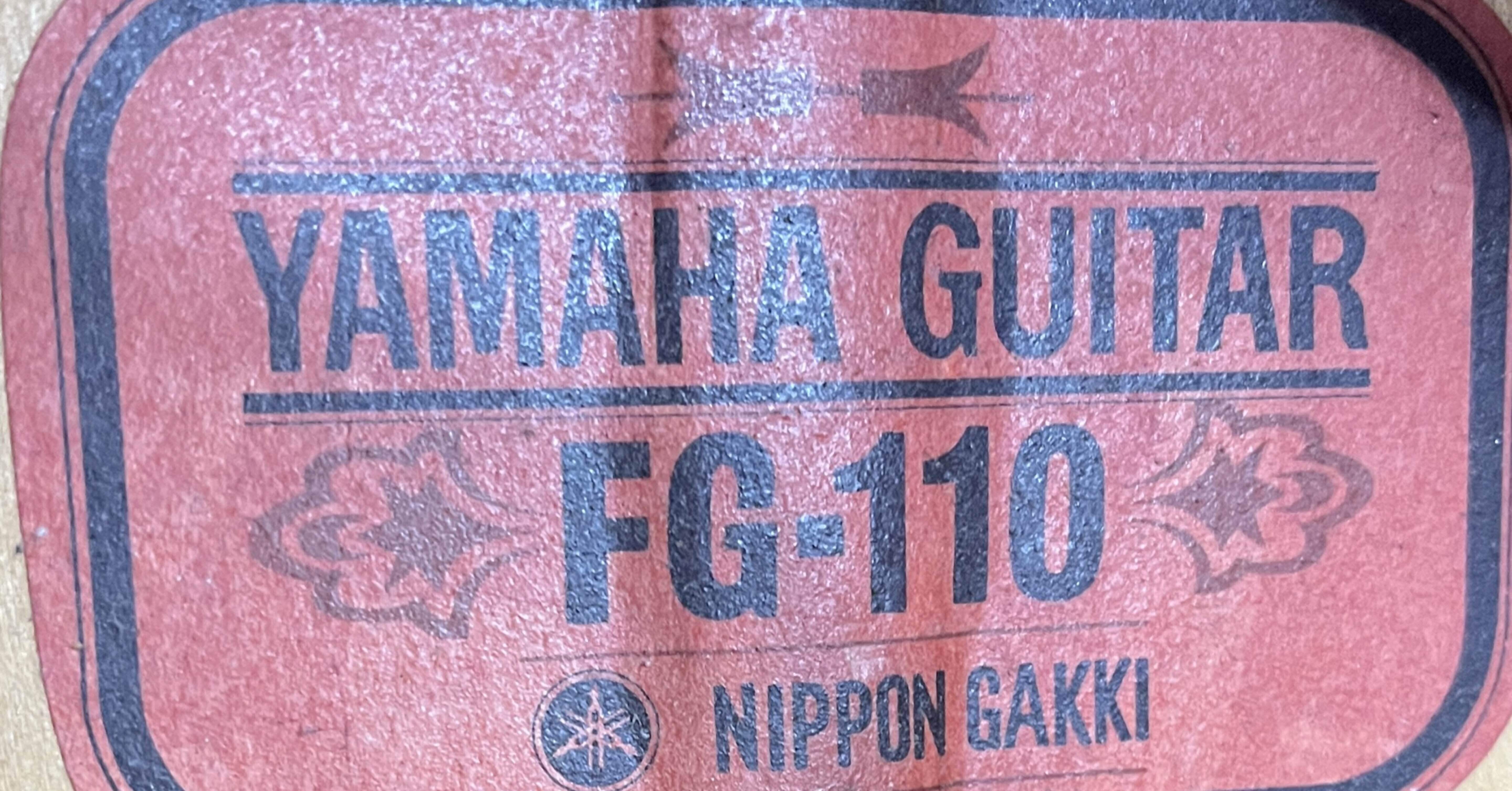 ジャンクギター遊び】'71YAMAHA FG-110 赤ラベル｜れんたろ