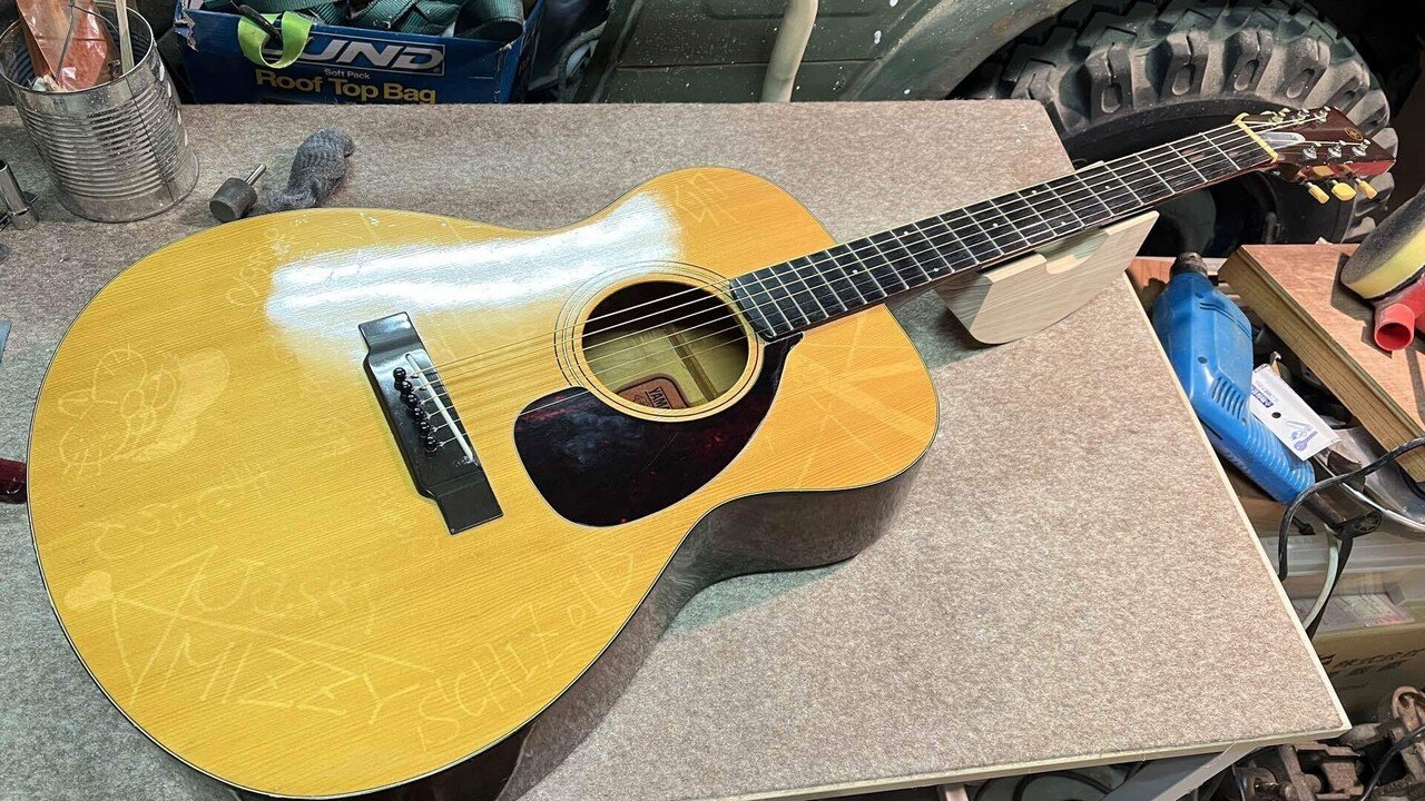 ジャンクギター遊び】'71YAMAHA FG-110 赤ラベル｜れんたろ