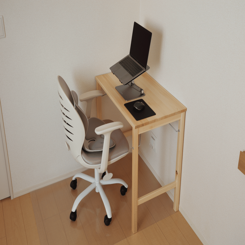 無印良品　デスク　テーブル 購入品】無印良品の折りたたみデスク＋αでシンプルな作業環境を作り