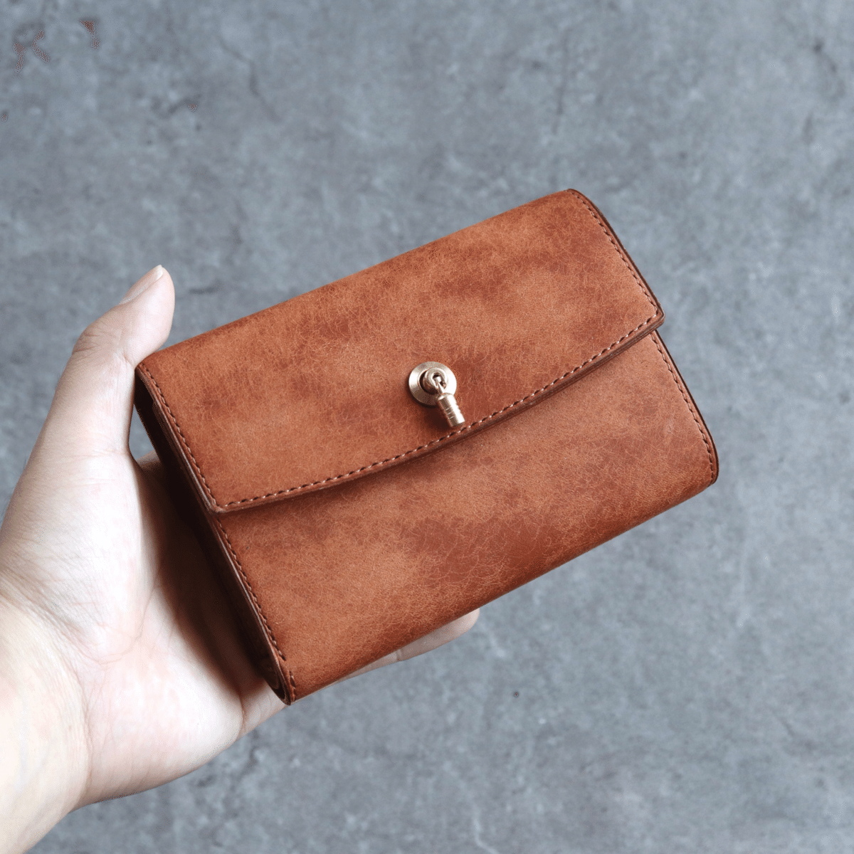 ミニウォレット / マルゴー【Ricco mini】 Brown（ブラウン）新品