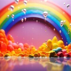 #フリーBGM：虹色の雨