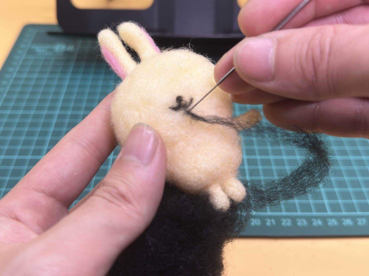 羊毛フェルトに挑戦！第6弾「うさぎ」その4 ～ヤハ。遂に完成