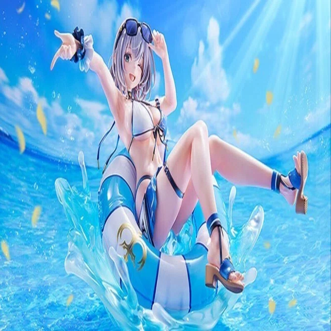 白銀ノエル 水着Ver. 1/7 完成品フィギュア　中古、開封品。 ホロライブ」より、1/7スケールフィギュア「白銀ノエル 水着Ver.」本日