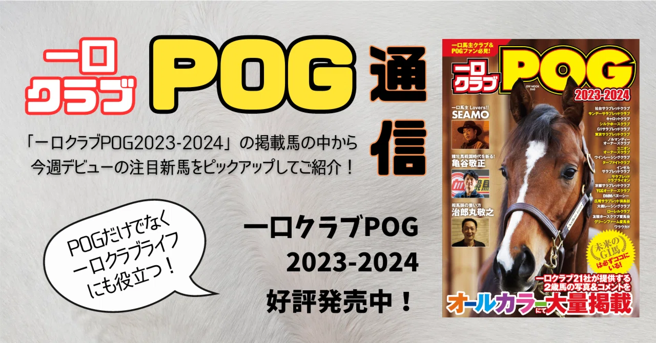 一口クラブPOG通信【11/25-26新馬情報】｜馬券攻略雑誌『競馬王』