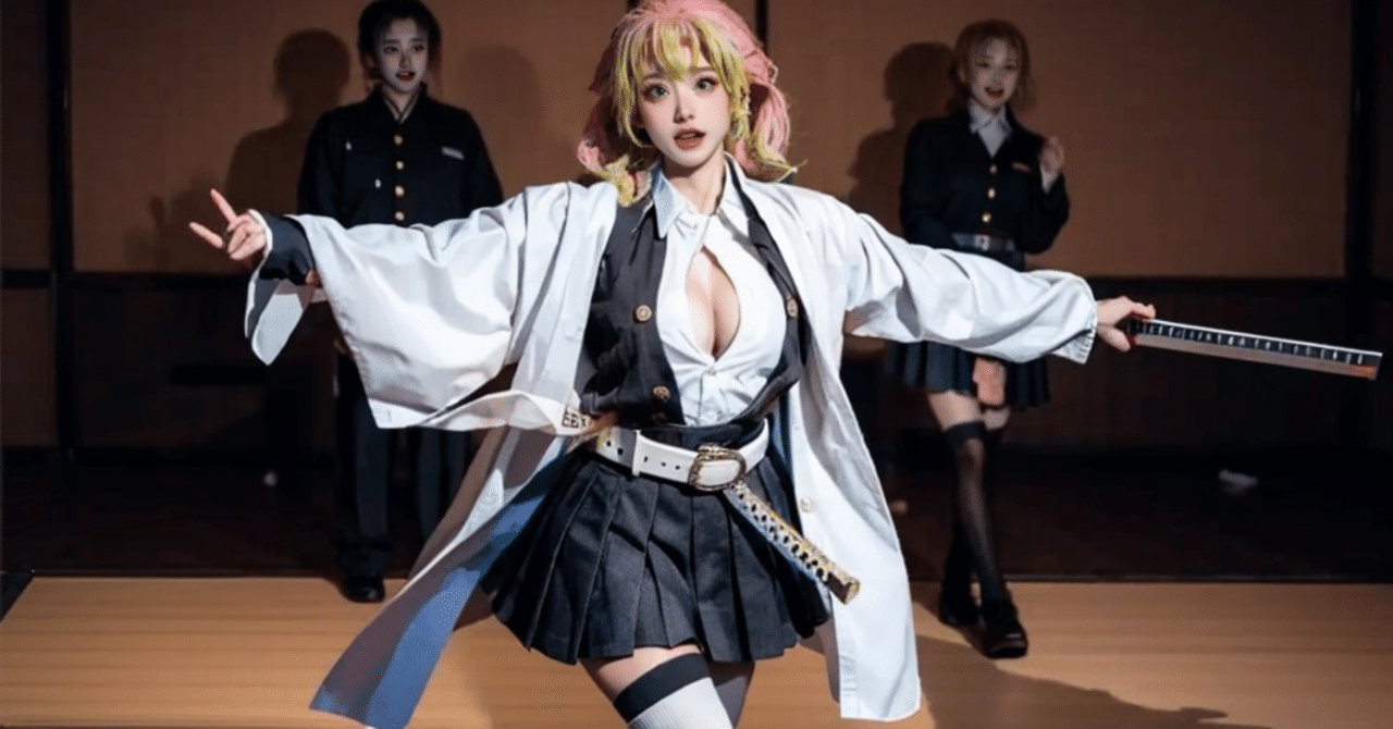 コスプレ gif 日替わり美少女AIコスプレ（GIFアニメーション付）_20枚_20231125｜VlogleGuide(最近はもっぱら生成AI)