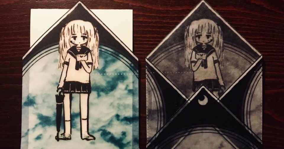 蝋引き で手作りイラスト封筒作り みつき君 Note
