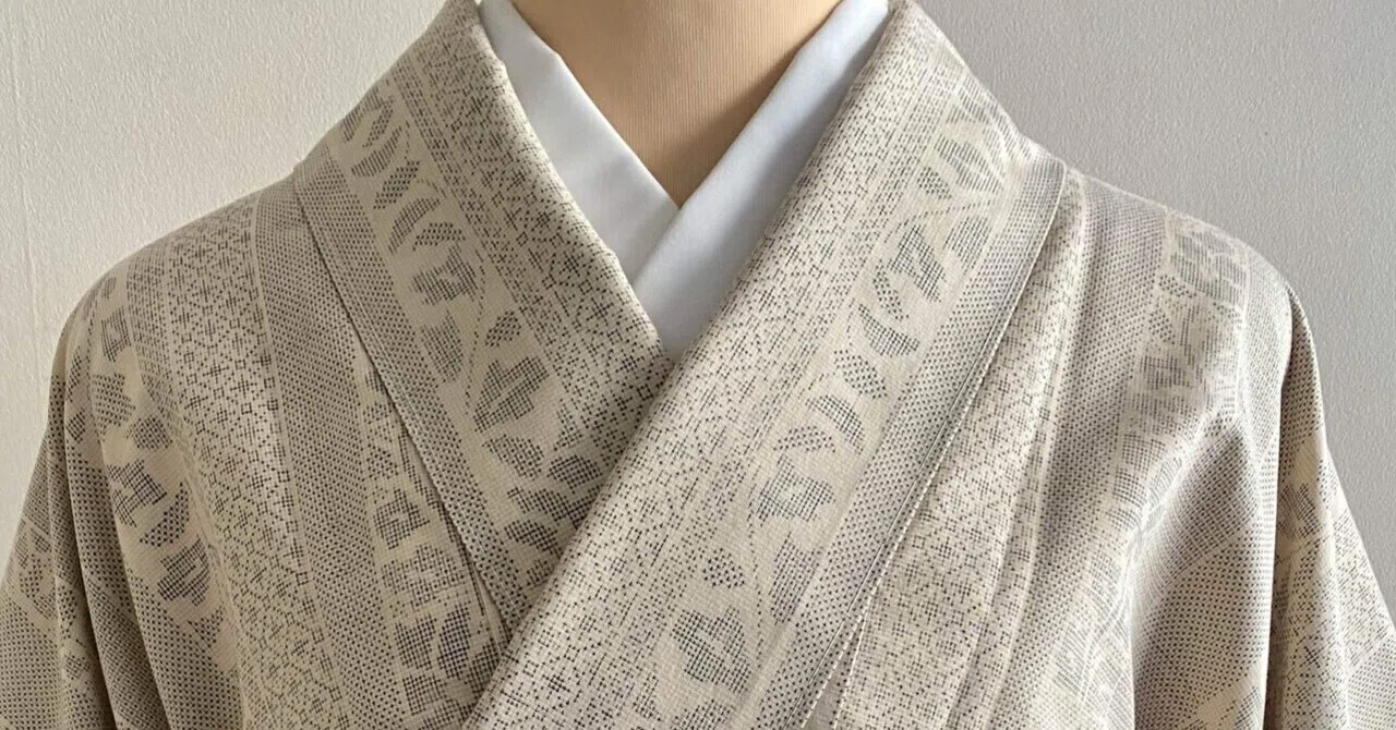 永江製象牙色綿薩摩着物｜夢吉きもの