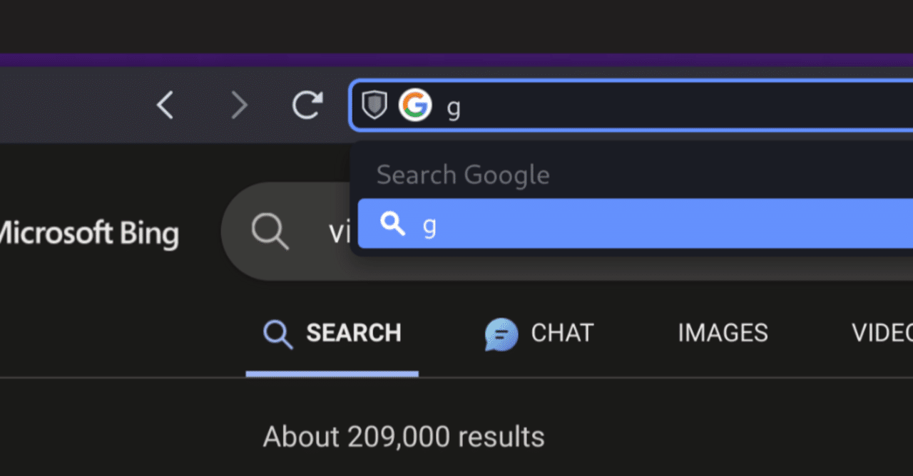 Vivaldiのデフォルト検索エンジンBingと検索エンジン切り替え機能について｜Histone