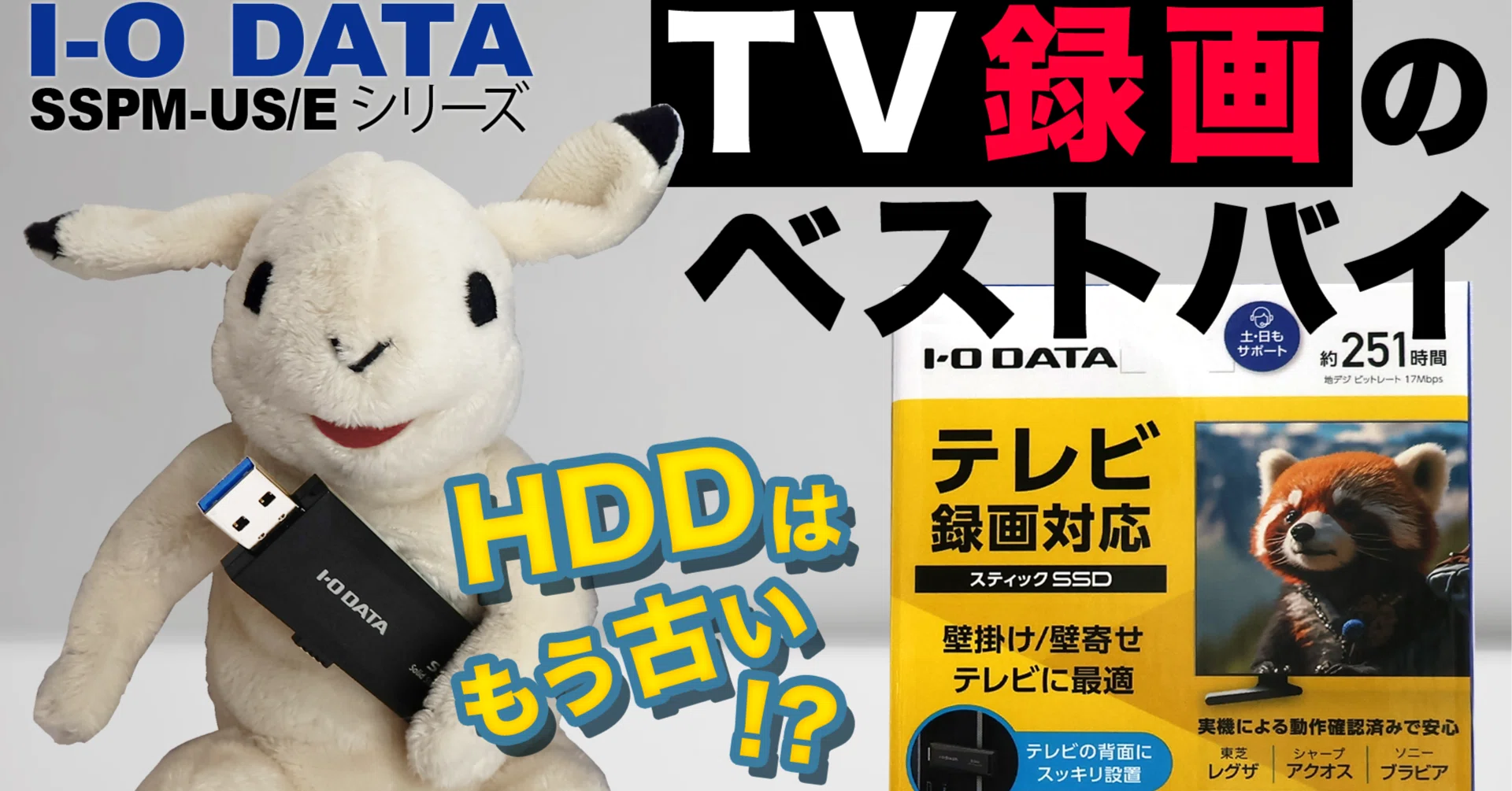 徹底レビュー】TV録画にHDDはもう古い！スティックSSDが今お勧めな理由