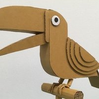 カッターを使わないダンボール工作２ プテラノドンを作るジョー ダンボールジョー Note
