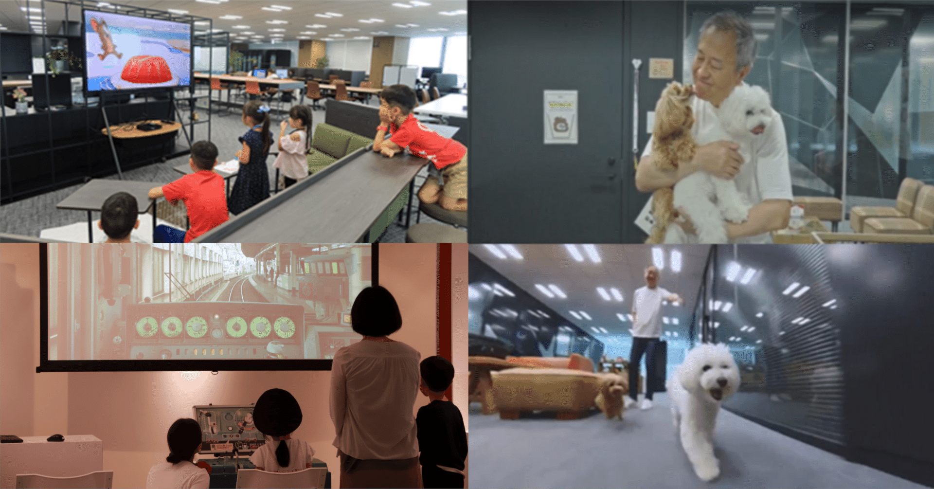 家族と出社！愛犬と一緒にオフィスで仕事！在宅ワークの先を行く