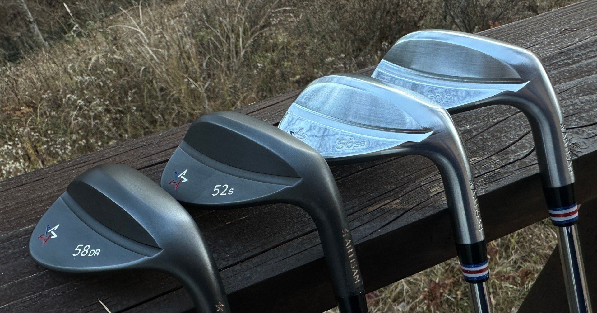 コースでいろいろテストした。アーチザンウエッジ＆ヘッドが違うと