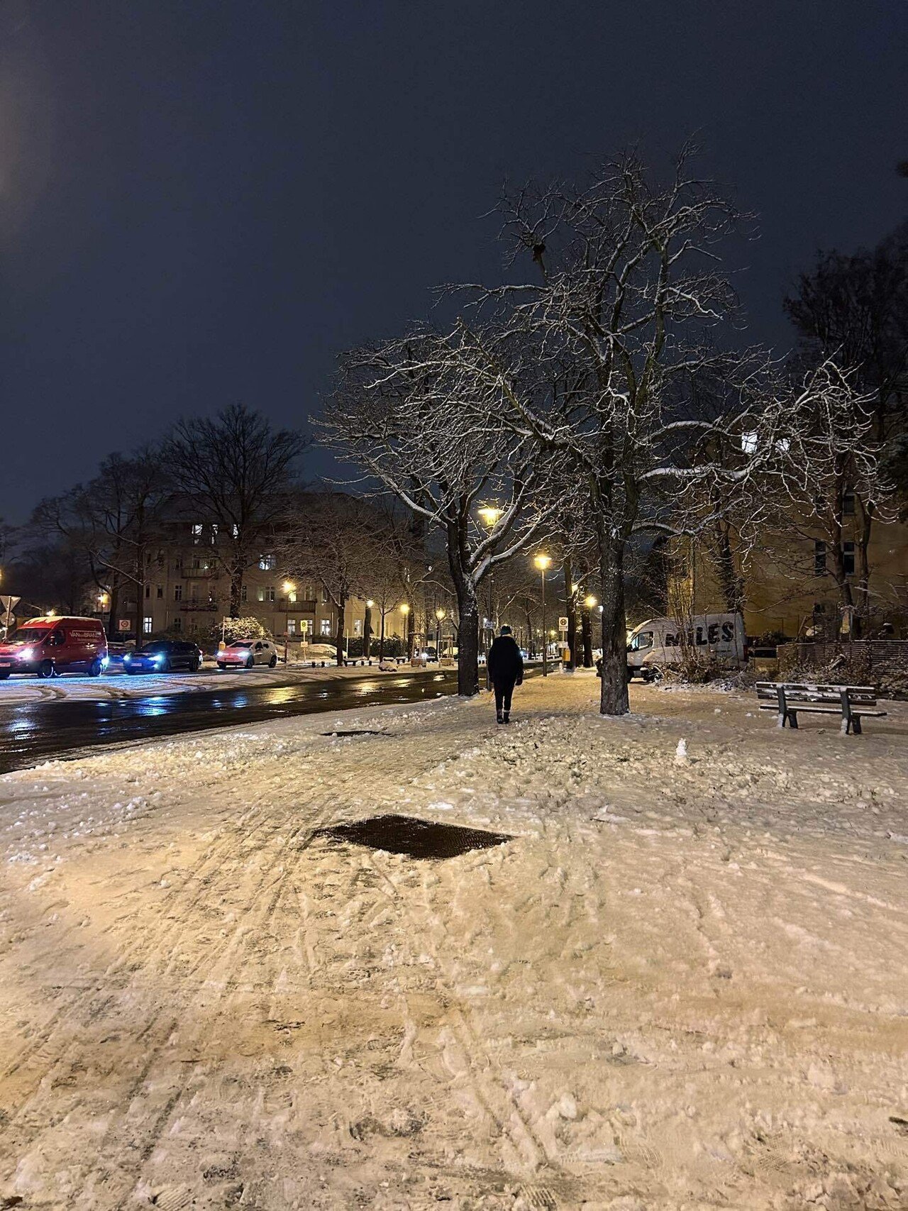 今日のベルリンは雪。すぐやむかと思ったら、思ったよりもずっと降っていて、夕方になったいまはこう。もうすぐ一時帰国をしてしまうけれど、こんなベルリン を見たら後ろ髪をひかれてしまう。｜aimi💐ドイツに移住したコーチ