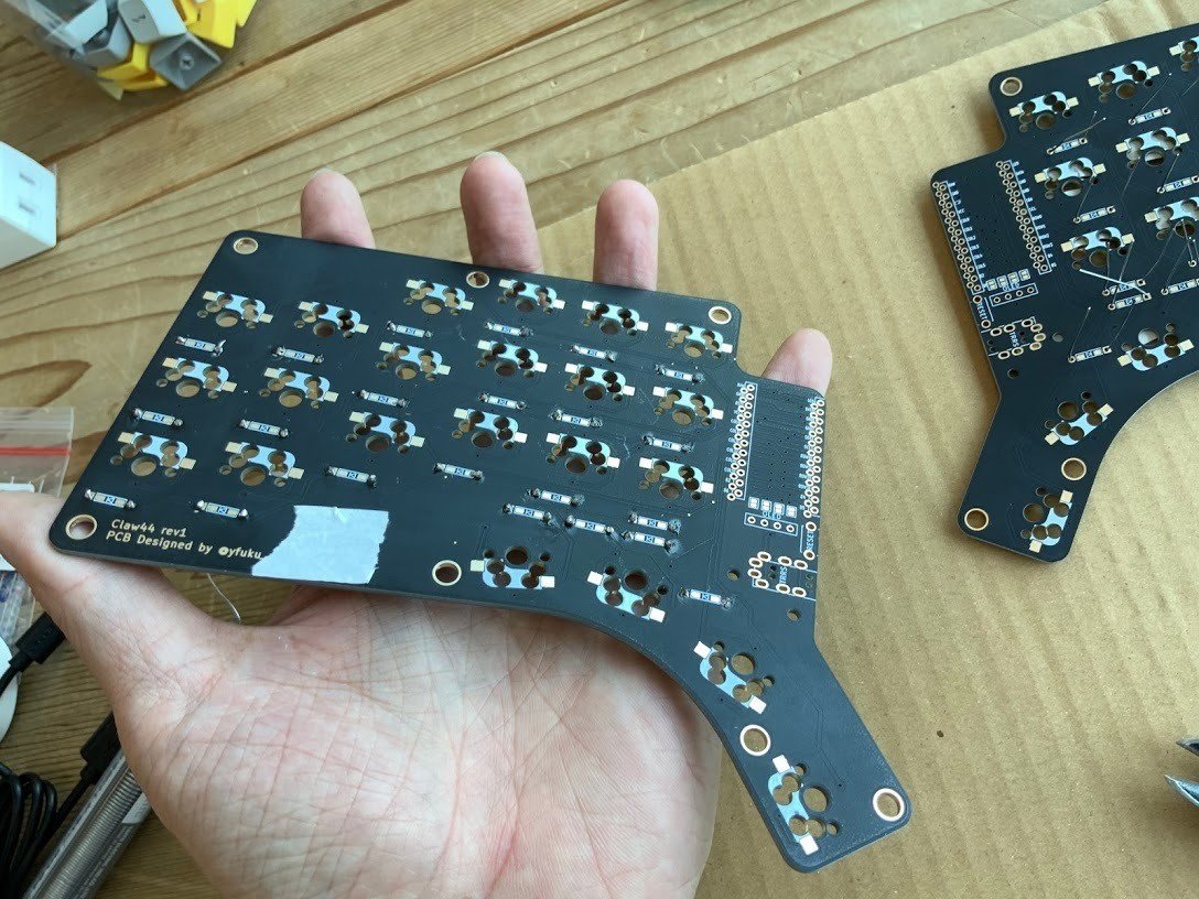 Haus 自作キーボード 自作キーボード Claw44 を組み立てました｜miyaoka