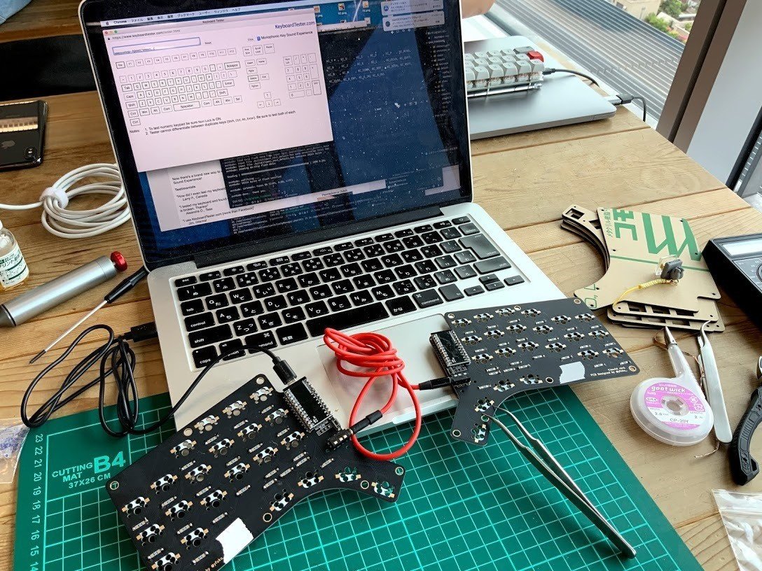 自作キーボード Claw44 を組み立てました｜miyaoka