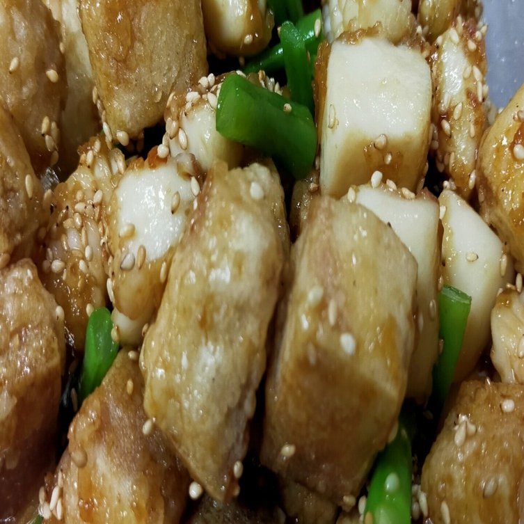 高野豆腐とイカの揚げ煮（美味しかった給食再現③） ｜用務レンジャー