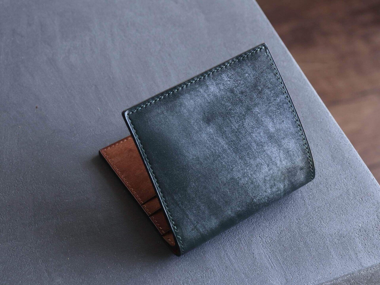 奬 建様専用 ミドルウォレット ブライドルレザー ハンドメイド
