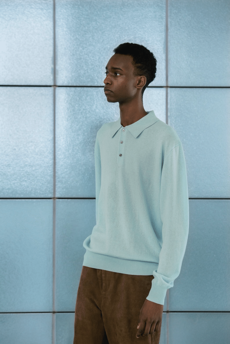 Cashmere polo sweater project｜y_s_k117