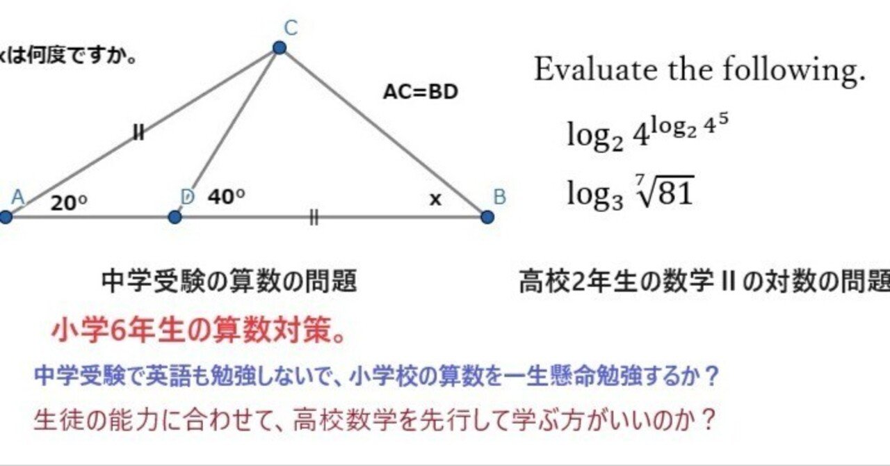中学受験をしない小学6年生の数学の勉強（7か月目）指数 対数
