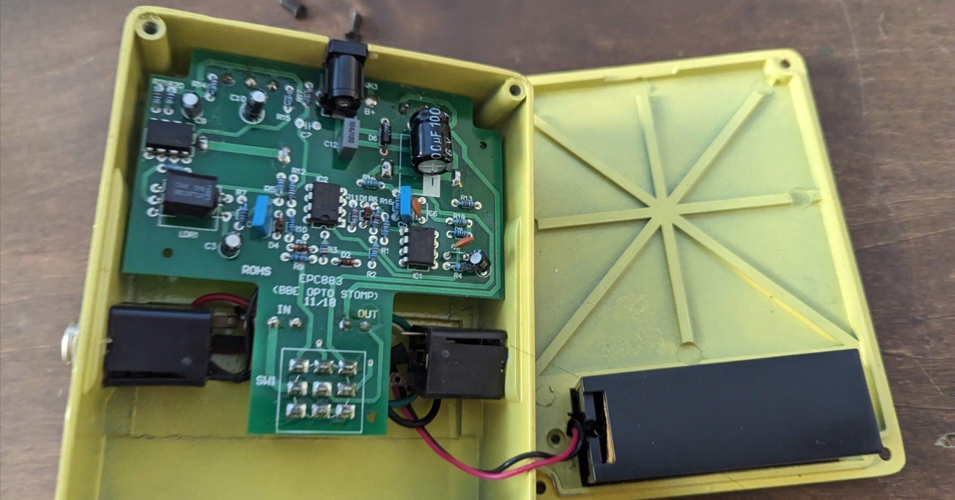 BBE OPTO STOMP コンプレッサー 元箱付き BBE Sound Opto Stomp Optical Compressor Stomp-Box Pedal OPTO