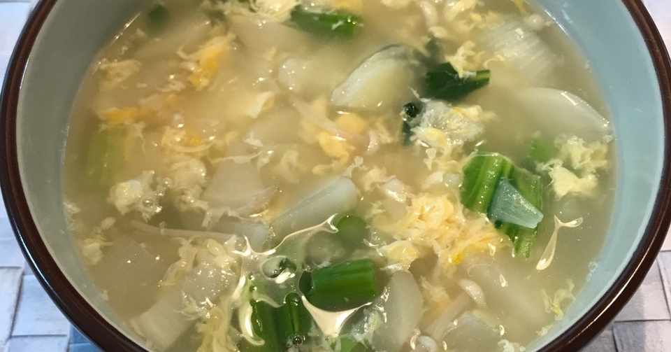 6月15日 土 朝食 野菜スープ あひる Note