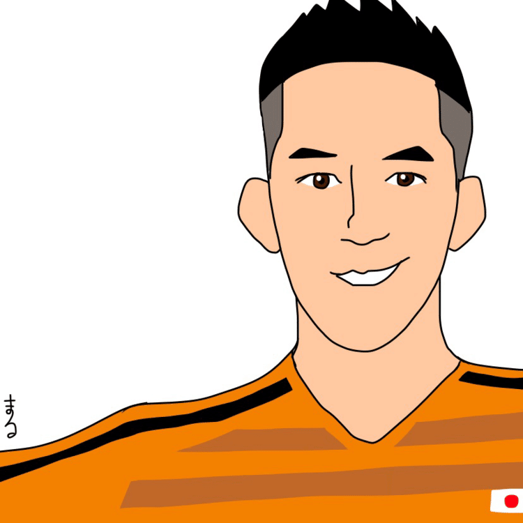 EPOCH 2023 サッカー日本代表 直筆サインカード 石川璃音 イラスト