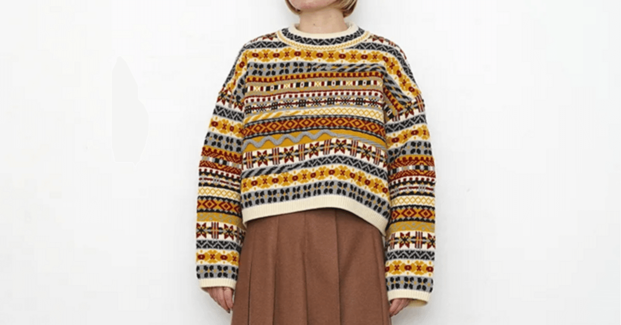 シーズンムード漂うフェアアイルニット【COOHEM】FAIR ISLE KNIT PO