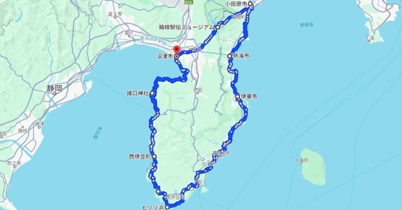 伊豆半島一周ソロライド283Kmに挑戦（1）・リサーチ、｜ROYUE